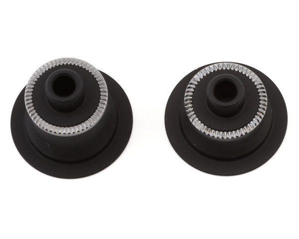 Zipp ZR1 Hub Conversion Cap Set (Black) (Front) (Quick Release) (CenterLock Disc)