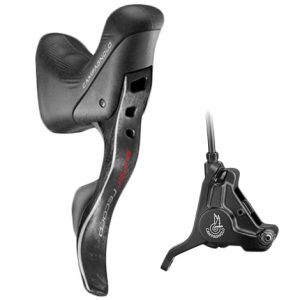 Campagnolo Super Record Ergopower Disc Ultra Shift Levers - 12 Speed - Black / Rear / 12 Speed / LH - Rear 160mm Flat Mount (EP19-SRD12LR6)