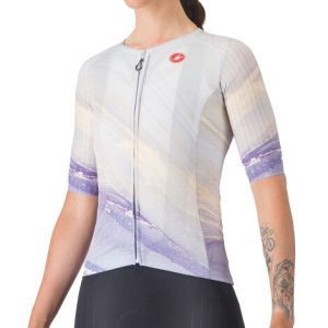 Castelli Aero Pro 8S Women's Short Sleeve Jersey - SS25 - Silver Grey / Small