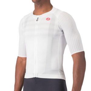 Castelli Aero Race 8S Short Sleeve Jersey - SS25 - White / Small