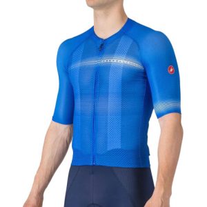 Castelli Climber's A/C Short Sleeve Jersey - SS25 - Azzuro Italia / Belgian Blue / Small