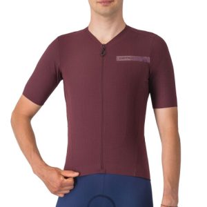 Castelli Premio Evo Short Sleeve Jersey - SS25 - Deep Bordeaux / Small