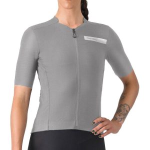 Castelli Premio Evo Women's Short Sleeve Jersey - SS25 - Vortex Gray / Small