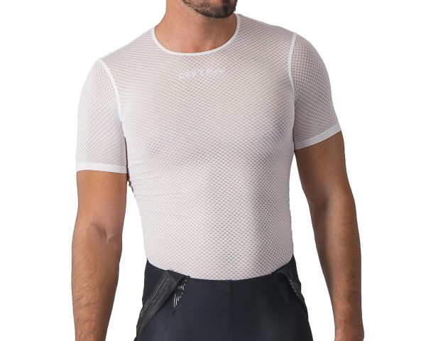 Castelli Pro Mesh 2.0 Short Sleeve Base Layer (White) (L)