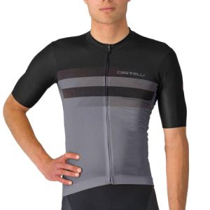 Castelli Simbolo Short Sleeve Jersey - SS25 - Smoky Grey / Black / Small