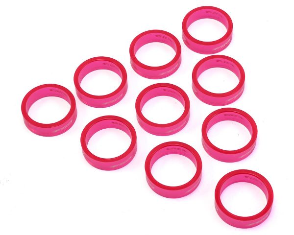 FSA PolyCarbonate Headset Spacers (Pink) (1-1/8") (10) (10mm)