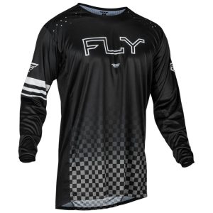 Fly Racing Youth Rayce Long Sleeve Jersey (Black) (Youth L)