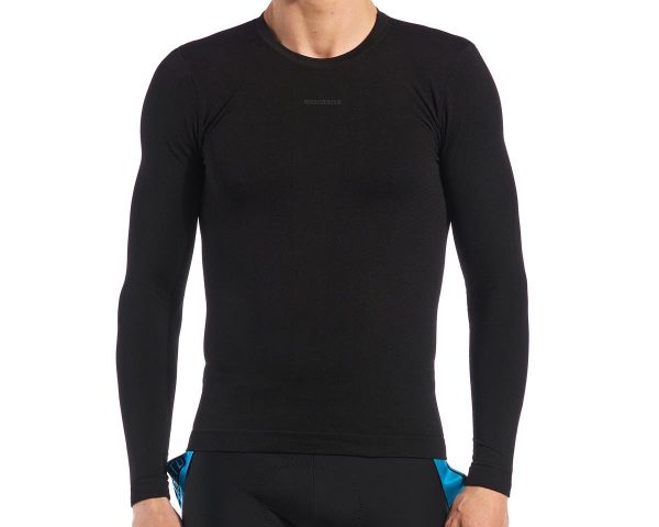 Giordana Heavy Weight Knitted Long Sleeve Base Layer (Black) (XS/S)