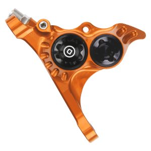 Hope RX4+ Road/Gravel Disc Brake Caliper (Orange) (Hydraulic) (Front) (Front Flat DM +20) (DOT)