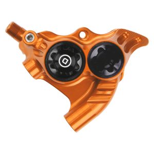 Hope RX4+ Road/Gravel Disc Brake Caliper (Orange) (Hydraulic) (Front or Rear) (Flat Mount Direct+20)