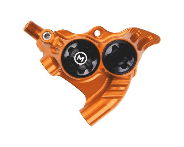 Hope RX4+ Road/Gravel Disc Brake Caliper (Orange) (Hydraulic) (Front or Rear) (Flat Mount Direct+20)