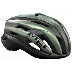 Met | Trenta 3K Carbon Mips Helmet | Men's | Size Medium In Motion Blur/matt | Rubber