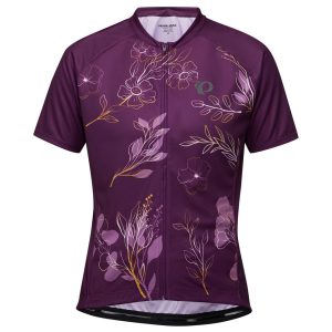 Pearl iZUMi Women's Classic Short Sleeve Jersey (Dark Violet/Gold Wildflower) (M)