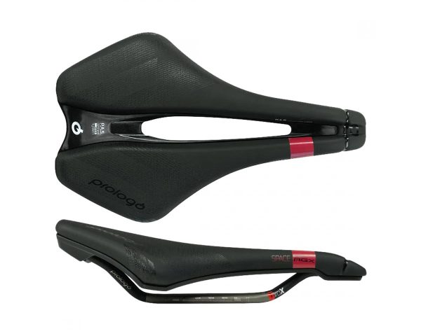 Prologo Dimension AGX Space Saddle (Hard Black) (w/Slide Control) (Tirox Rails) (153mm) (Adventure,