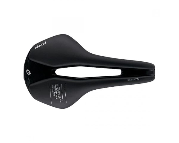 Prologo Nago R4 PAS Saddle (Black) (Tirox Rails) (147mm) (Perineal Area System)