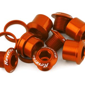 Reverse Components Chainring Bolt Set (Orange) (4 Pack)