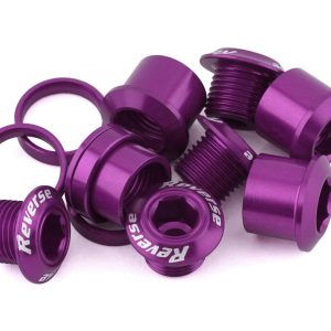 Reverse Components Chainring Bolt Set (Purple) (4 Pack)