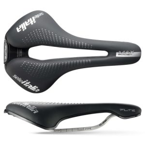 Selle Italia Max Flite Boost Gel TI316 Superflow Road Saddle - Black / L3