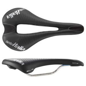 Selle Italia Max SLR Boost Gel TI316 Superflow Road Saddle - Black / L3