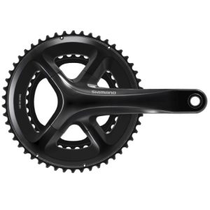 Shimano RS520 Double Chainset - 12 Speed - Black / 34/50 / 172.5mm / 12 Speed