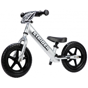 Strider 12 Pro Kids Balance Bike | Silver | Kids | Rubber