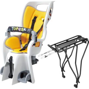 Topeak Baby Seat II Child Seat & Rack (Grey/Yellow) (26"/27.5"/700c) (For Disc Brake)