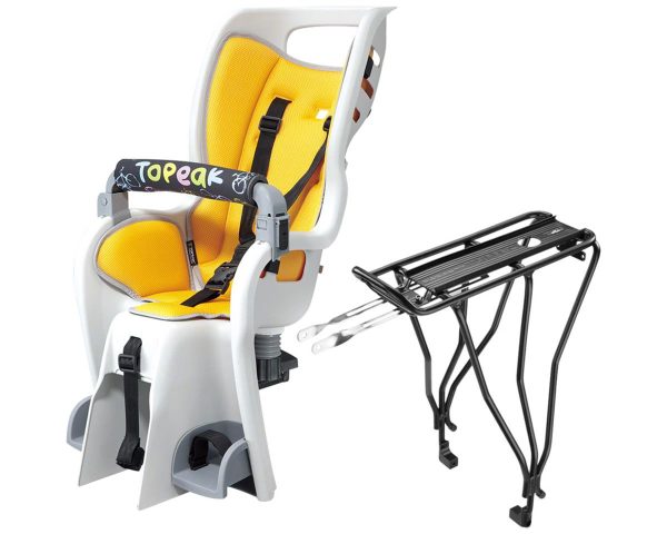 Topeak Baby Seat II Child Seat & Rack (Grey/Yellow) (26"/27.5"/700c) (For Disc Brake)