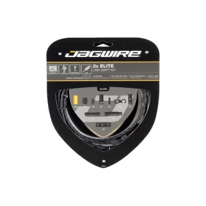 Jagwire 2x Elite Link Shift Cable Kit Black, SRAM/Shimano, Polished Ultra-Slick Cables