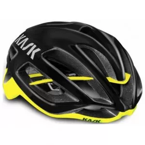 Kask Protone Road Cycling Helmet - Black / Yellow Fluo / Small / 50cm / 56cm
