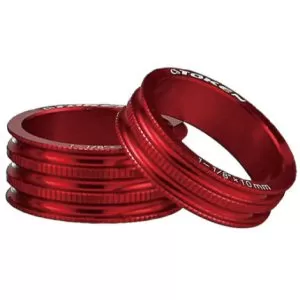 Token MTX Alloy Headset Spacers - Red / 1.5"