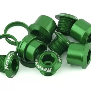 Reverse Components Chainring Bolt Set (Green) (4 Pack) - 50102