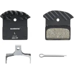 Shimano J05A-RF Resin Disc Brake Pads With Cooling Fins - Black / Resin