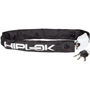 Hiplok Lite Wearable Hardened Steel Chain Lock Black and White, 8mm