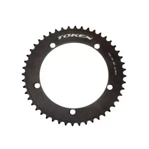 Token Alloy Track Chainring - Black / 44 / 5 Arm, 144mm