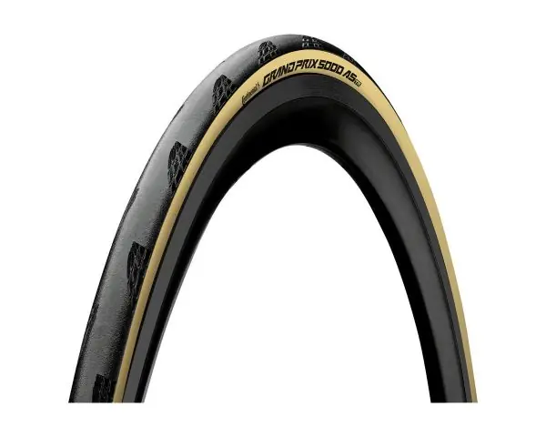 Continental Grand Prix 5000 AS Tubeless Road Tire (Black/Cream Skin) (700c) (28mm) ... - 01019020000