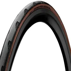 Continental Grand Prix 5000 S Tubeless Tire (Tan Wall) (700c) (28mm) (Folding) (Bla... - 01018740000
