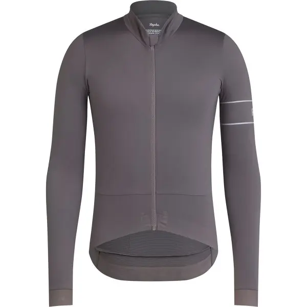 Rapha Pro Team Long-Sleeve Thermal Jersey - Men's Mushroom/Silver, XL ...