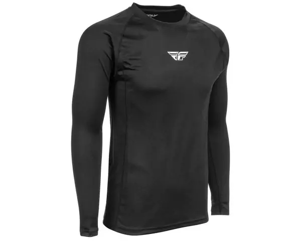 Fly Racing Lightweight Long Sleeve Base Layer Top (Black) (S) - 354-6310S