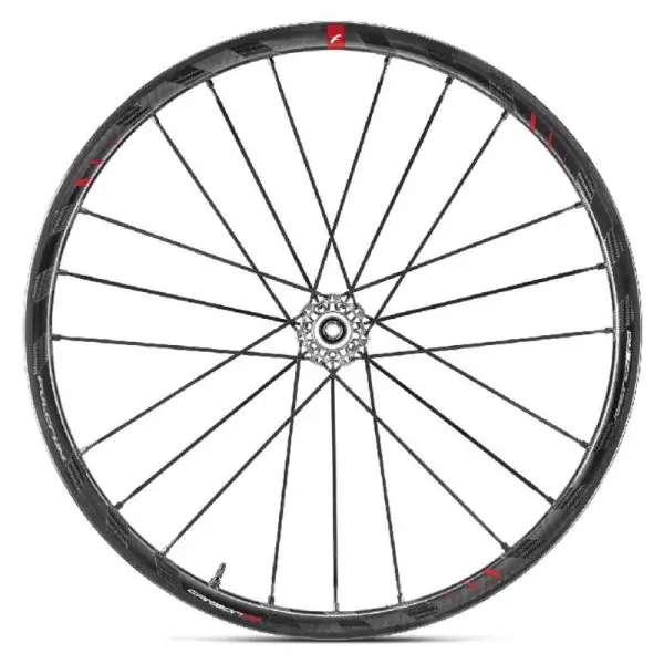 Fulcrum Racing 0 Carbon Db 28'' Tubeless Road Wheel Set Zilver 15/12 x 100 / 12 x 142/135 mm / Campagnolo