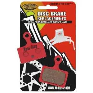 Kool Stop Disc Brake Pads With Mounting Clamps / Pins Transparant